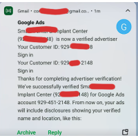 Google Ads Account Verification